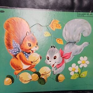 Vintage Whitman Squirrel Puzzle